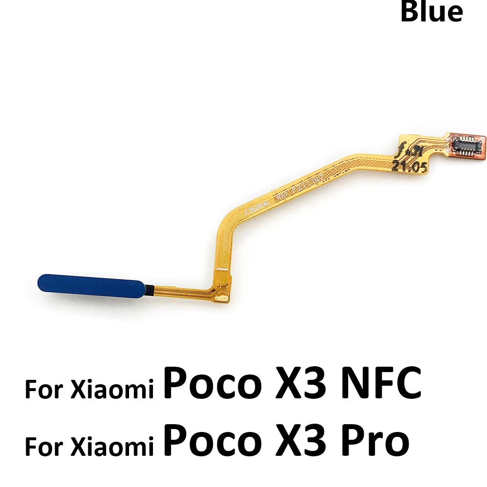 New Fingerprint Scanner For Xiaomi Poco M3 F3 X3 GT Pro Home Button Fingerprint Menu Return Key Sensor Flex Cable For Redmi 9T  Xiaomi  Xiao mi phone repair parts