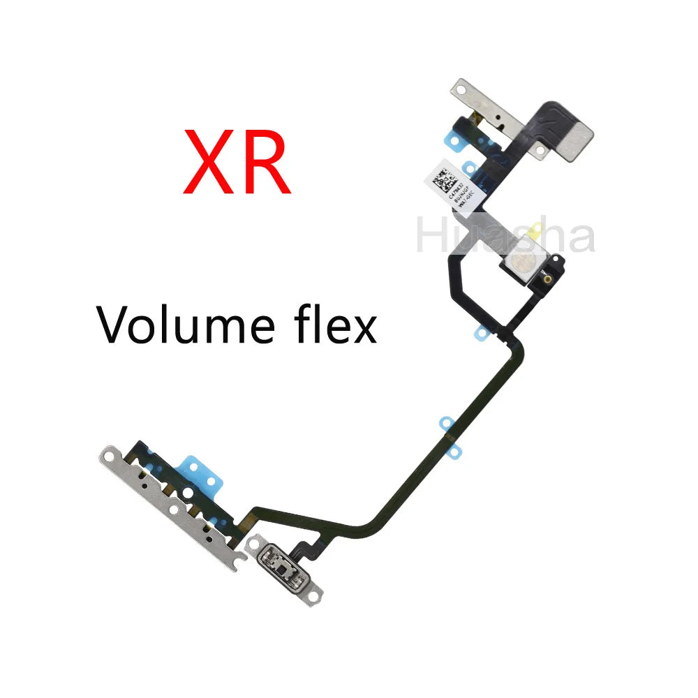 1pcs For iPhone X Xs Max XR  Mute & Volume Power Buttons key Switch Flex Cable Mobille Phone Repair Parts iPhone phone repair parts
