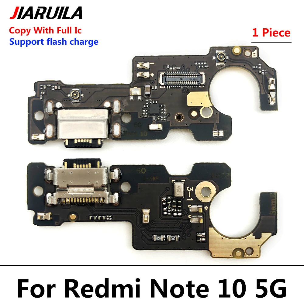 10Pcs, Charger Board Flex For Xiaomi Redmi Note 7 8 8T 9 9s 10 10s 11 12 Pro 4G 5G USB Port Connector Dock Charging Flex Cable Xiaomi  Xiao mi phone repair parts