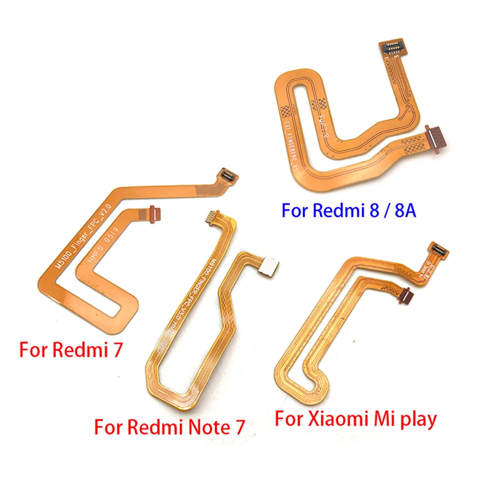 Home Button Fingerprint Touch Id Sensor Connector Flex Cable For Xiaomi Redmi 7 8 8A / Redmi Note 7 / Mi Play  Xiaomi  Xiao mi phone repair parts