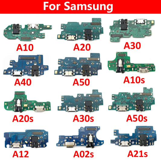 USB Charger Dock Connector Charging Board Port Flex Cable For Samsung A10 A10S A20 A20S A21S A30 A30S A40 A50 A50S A12 A02s A02 Samsung phone repair parts