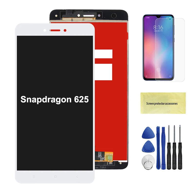 Screen for Xiaomi Redmi Note 4/ Redmi Note 4X Global Snapdragon 625 Lcd Display Touch Screen Assembly for Redmi Note 4 2016100 Xiaomi phone repair parts
