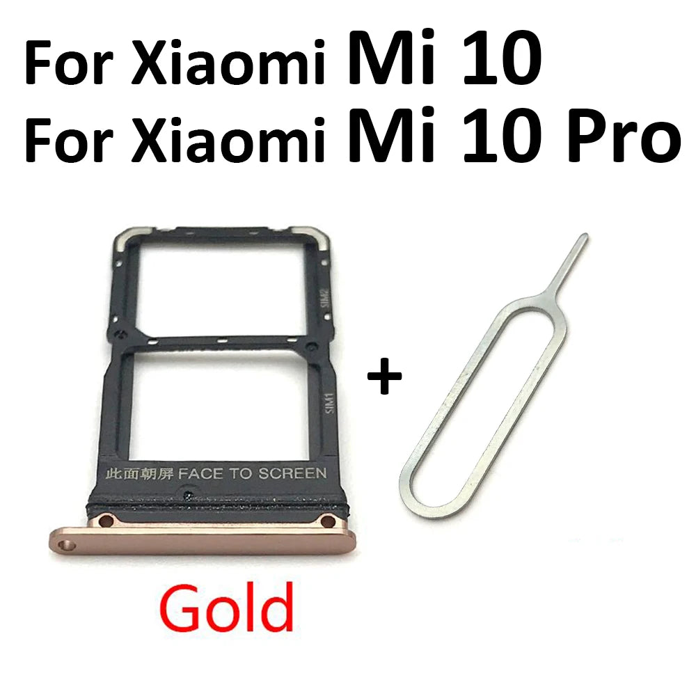 New For Xiaomi Redmi K20 K20 Pro For Xiaomi Mi 9T SIM Card Tray Slot Holder For Xiaomi Mi 10 Mi10 Pro 10T Lite Poco X3 Xiaomi  Xiao mi phone repair parts