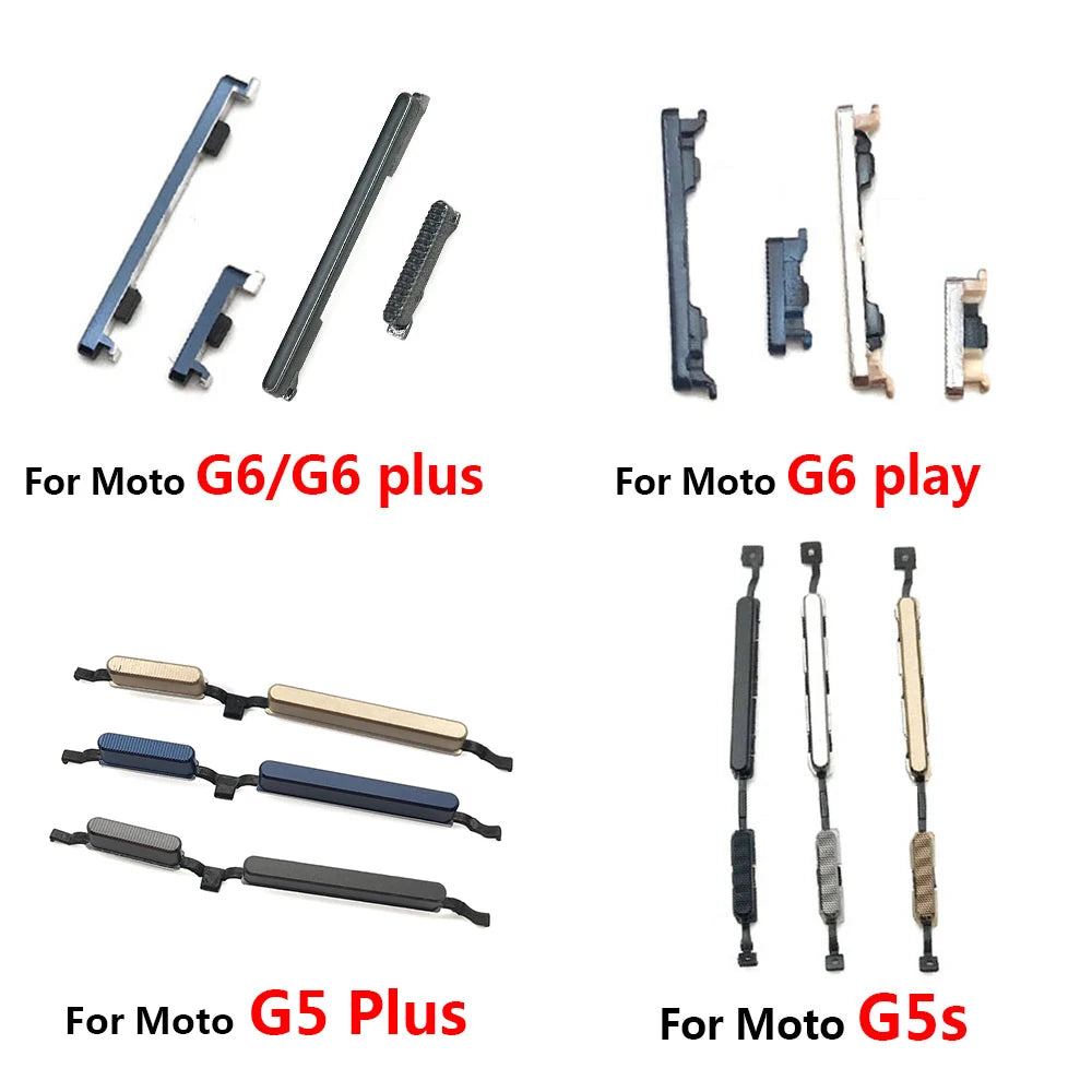 New For Motorola Moto G6 Play G4 G5 G5S G6 Plus Volume Power Button Side Key Motorola phone repair parts