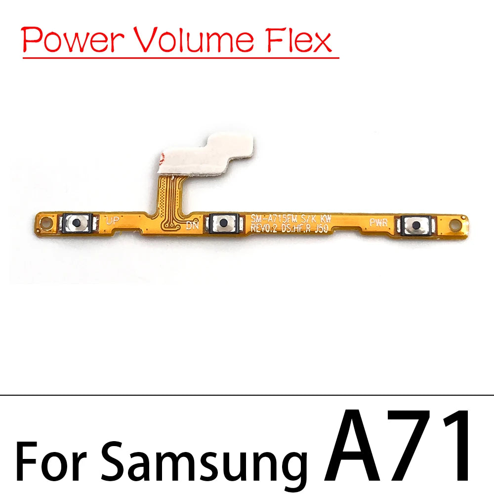 Volume Power Switch On Off Button Key Flex For Samsung A10 A20 A30 A40 A50 A70 A01 A11 A10s A20s A21s A30s A51 A21 A31 A71 A02s Samsung phone repair parts