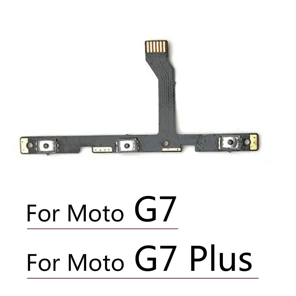 50Pcs, Volume Button Power Switch On Off Button Flex Cable For Motorola Moto G5 G6 G8 G7 G9 Plus Play Power Lite Motorola phone repair parts