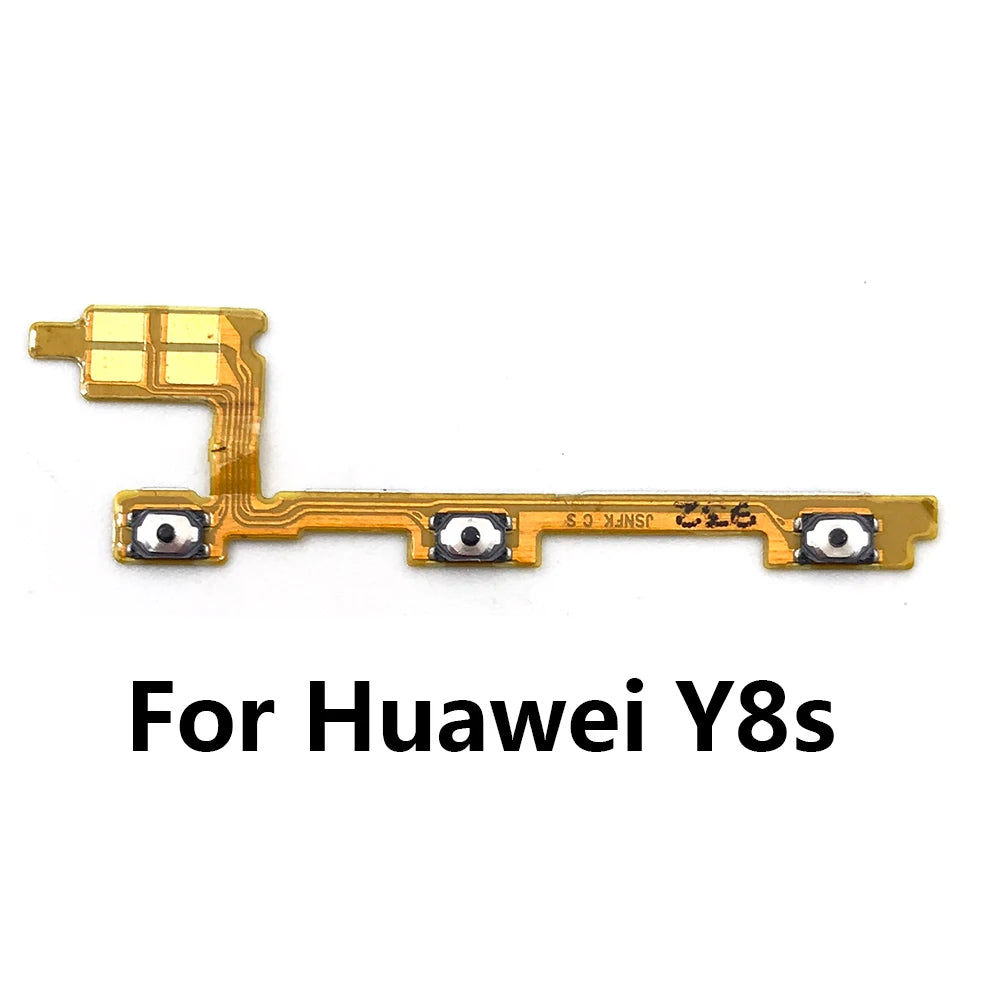 10Pcs, Power On Off Volume Side Button Key Flex Cable For Huawei Y6 Y7 Y9 Prime 2017 2018 2019 Y6s Y6P Y7A Y7P Y8S Y8P Y9S Y9A Huawei phone repair parts