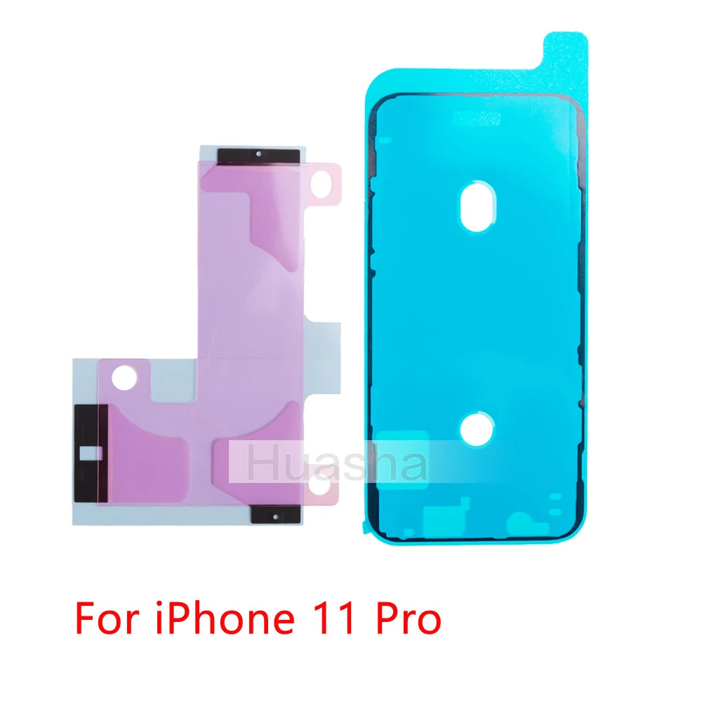 2pcs/lot For iPhone 16 15 14 13 12 11 pro Plus X XR XS Max Battery Sticker Strips + LCD Display Waterproof Seal Adhesive Sticker iPhone phone repair parts