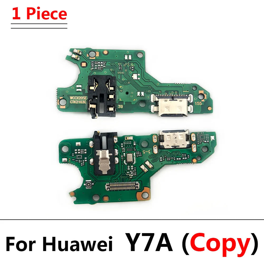 USB Charging Charge Connector Plug Dock Port Flex Cable For Huawei Y5 Y6 Y7 Y9 Prime 2017 2018 2019 Y6P Y6s Y7P Y8P Y9s Y7A 2020 Huawei phone repair parts