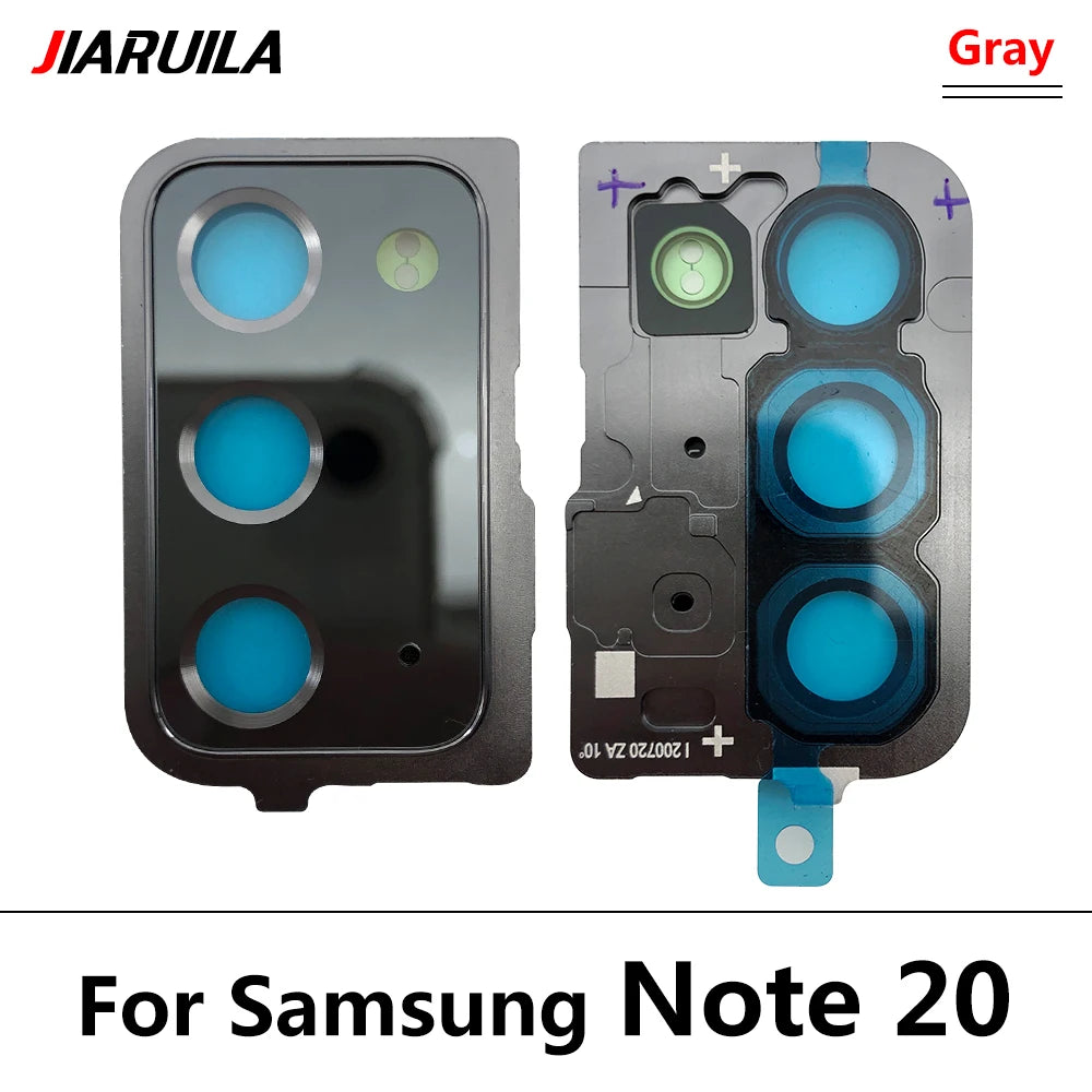 10Pcs, Back Rear Camera Glass Lens Circle Cover For Samsung Note 20 / Note 20 Ultra / Note 10 Plus / Note 10 Lite Adhensive Samsung phone repair parts