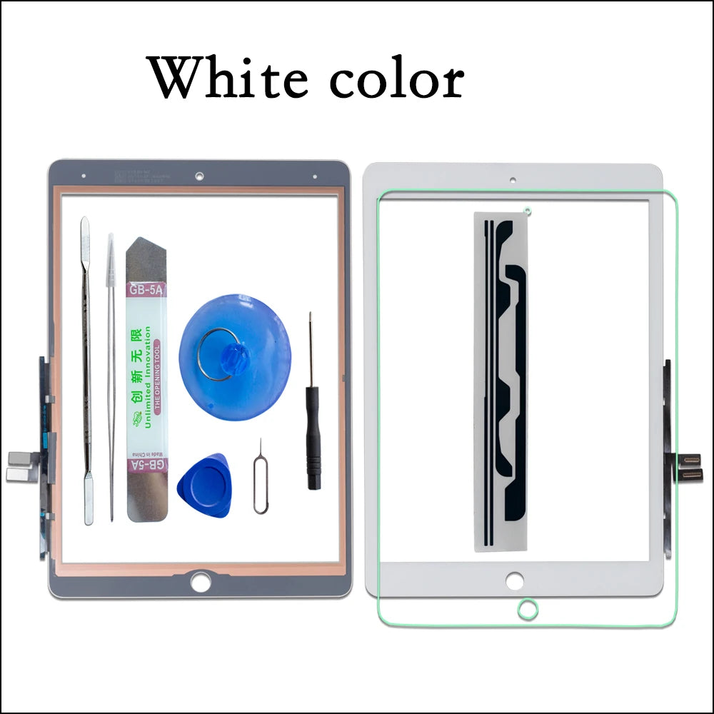 10.2" For iPad 9 Touch Screen Digitizer Glass 2021 A2602 A2603 A2604 A2605 With Home Button and Flex cable +Tools+Tempered Glass  iPad repair parts
