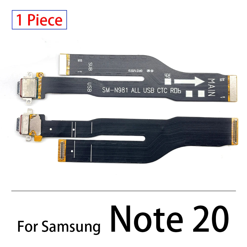 USB Charging Port Dock Connector Charge Board Flex Cable For Samsung Note 8 9 10 Lite Plus 20 Ultra N950F N970F N770F Samsung phone repair parts