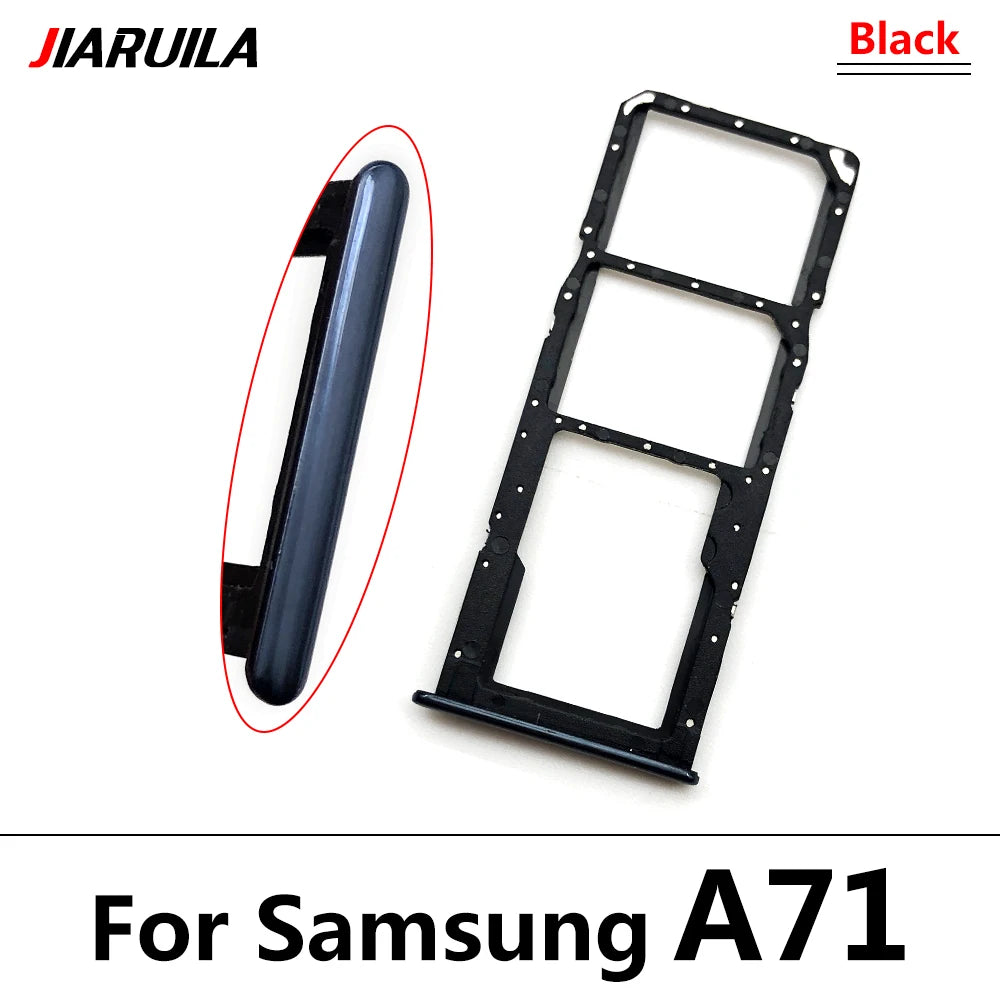 For Samsung  A51 A515F A515 A71 A715F A715 SIM Card Tray Slot Holder Adapter Accessories