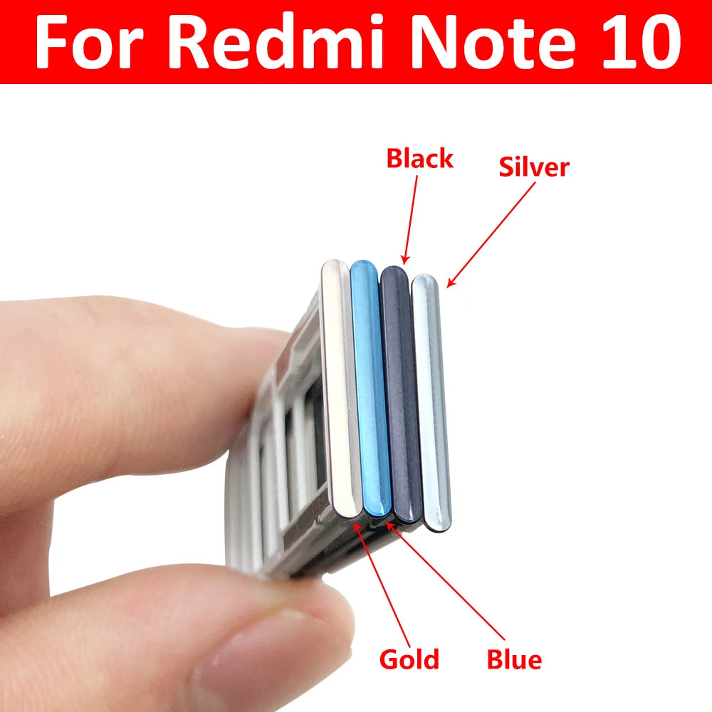 New SiM Card Tray For Xiaomi Redmi Note 10 10s Pro 5G SIM Card Slot SD Card Holder Adapter Replacement Parts  Xiaomi  Xiao mi phone repair parts