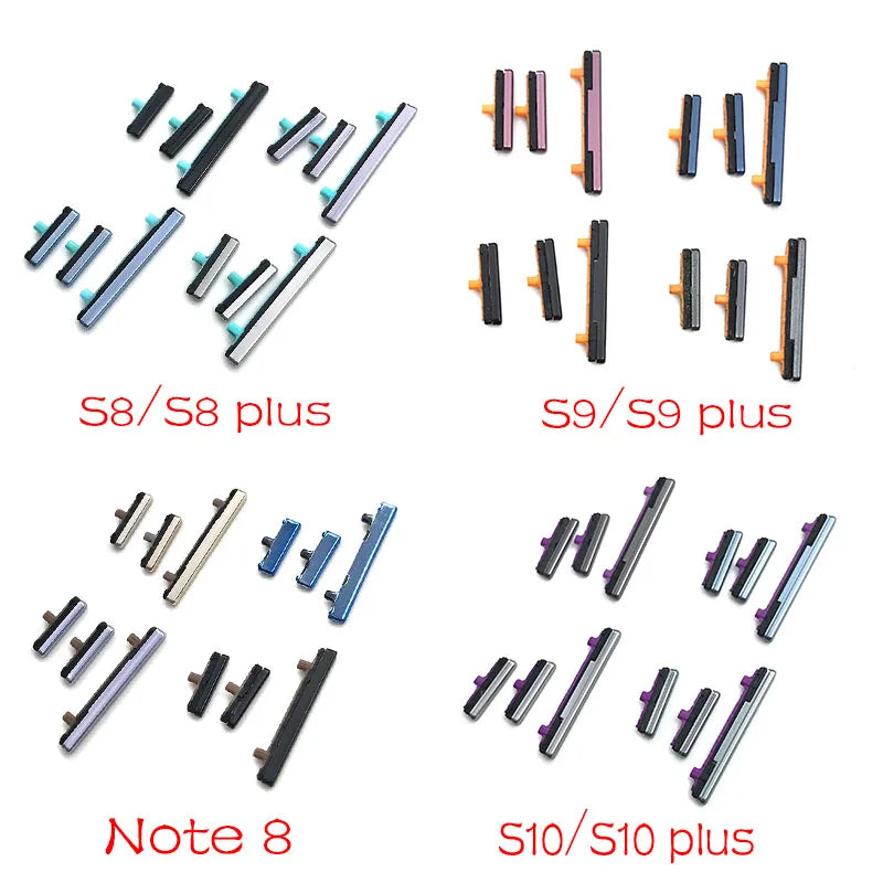 10Pcs/Lot, New Power Button + Volume Side Button For Samsung S8 S9 S10 S20 S21 S22 S23 S24 Plus Ultra Fe Replacement Parts Samsung phone repair parts