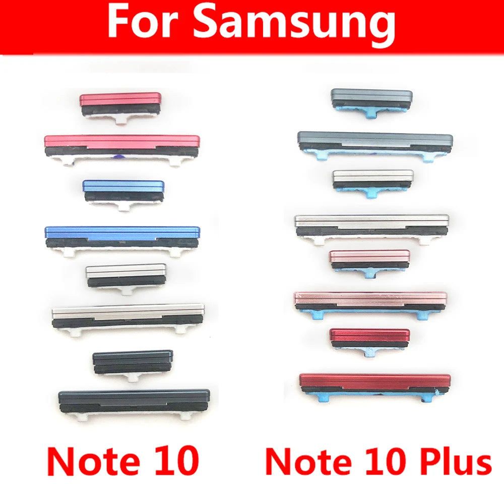 New For Samsung Note 8 9 10 Plus Power Button + Volume Side Button Key Keys Buttons Samsung phone repair parts