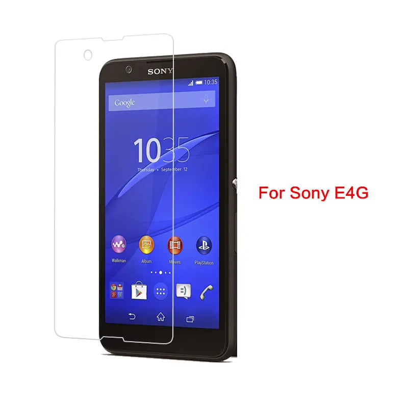 Tempered Glass Film For Sony T2 T3 C3 C4 C5 E1 E3 E4 E4G E5 X/XP XZ Premuium Screen Protector Front Clear Glass Film + Cloth Sony phone repair parts