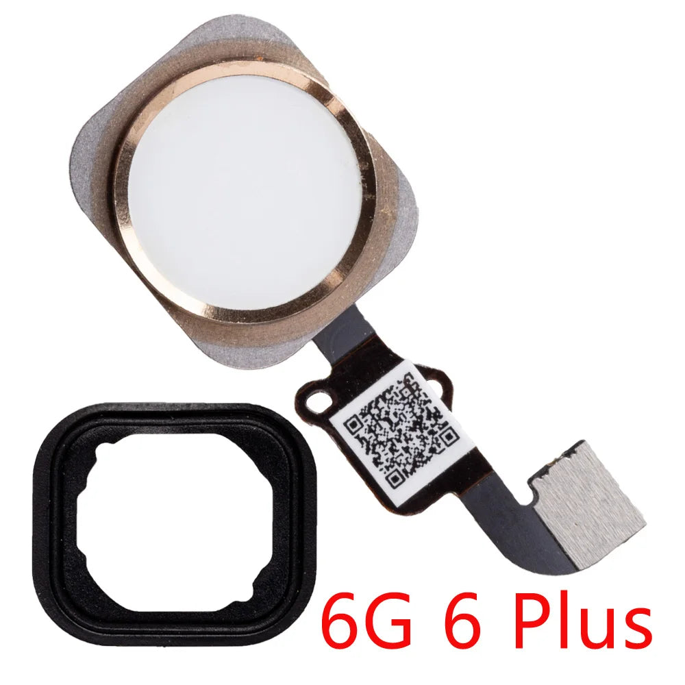 Home-Button Flex For iPhone 6 6s 5s SE Return Back Home Button With Flex Cable Rubber Sticker Repair Parts iPhone phone repair parts
