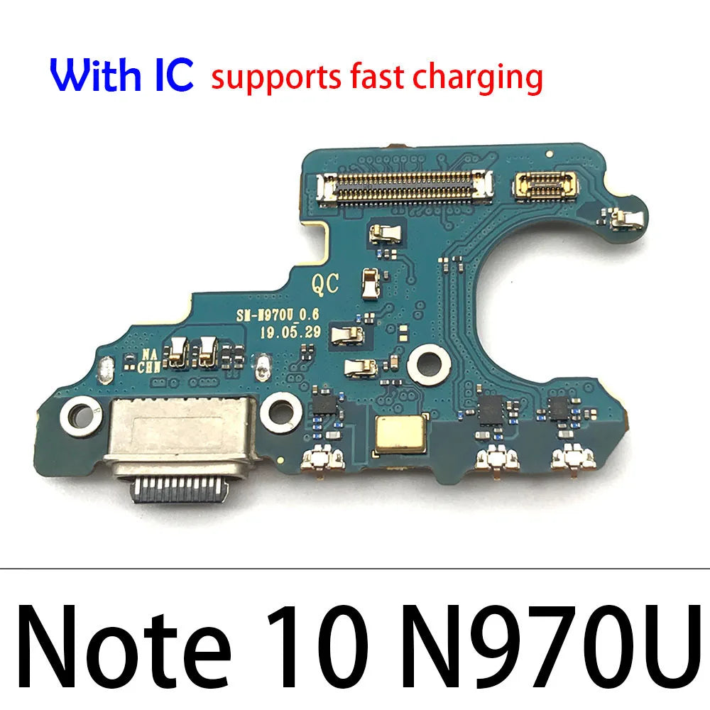 USB Charging Port Dock Connector Charge Board Flex Cable For Samsung Note 8 9 10 Lite Plus 20 Ultra N950F N970F N770F Samsung phone repair parts
