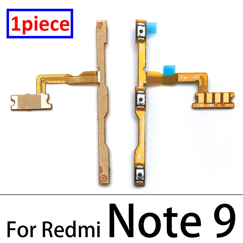 Volume Button Power Switch On Off Button Flex Cable For Xiaomi Redmi Note 3 4 4X 5 5A 6 7 8 8T 9 9T 10 Pro 9s 5G Power Key Xiaomi  Xiao mi phone repair parts