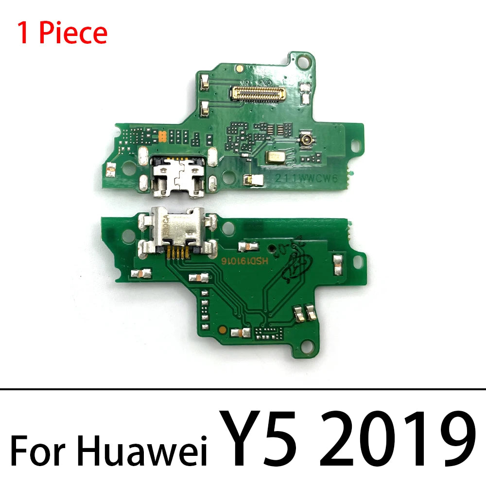 USB Charging Charge Connector Plug Dock Port Flex Cable For Huawei Y5 Y6 Y7 Y9 Prime 2017 2018 2019 Y6P Y6s Y7P Y8P Y9s Y7A 2020 Huawei phone repair parts