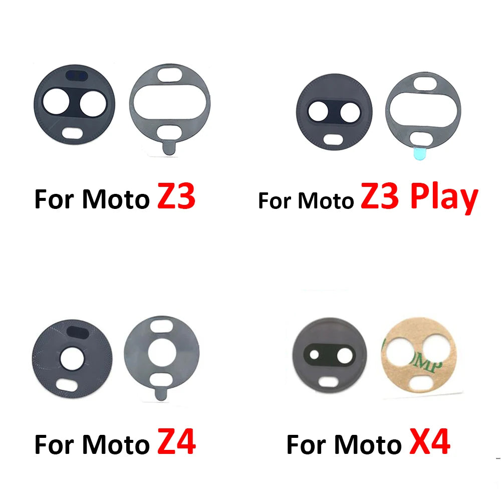 Rear Back Camera Glass Lens For Motorola Moto Z3 Z4 Play X4 Camera Glass With Glue Adhesive Motorola phone repair parts