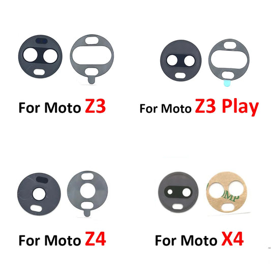 Rear Back Camera Glass Lens For Motorola Moto Z3 Z4 Play X4 Camera Glass With Glue Adhesive Motorola phone repair parts