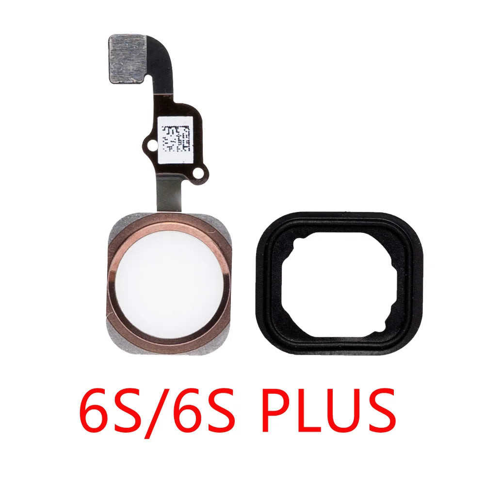 Home-Button Flex For iPhone 6 6s 5s SE Return Back Home Button With Flex Cable Rubber Sticker Repair Parts iPhone phone repair parts