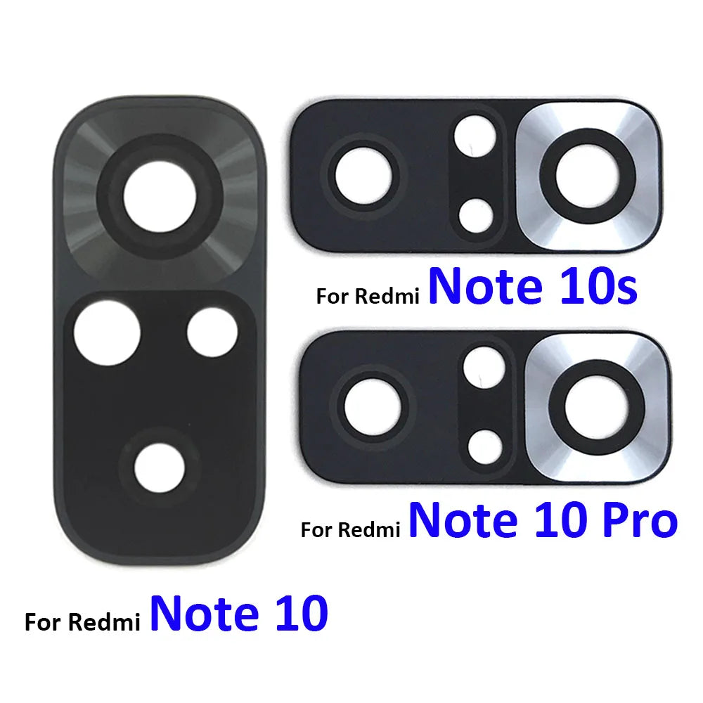 2Pcs/Lot，Rear Back Camera Glass Lens For Xiaomi Redmi Note 10 10s Pro 11 Pro 11T 11s 11E 4G 5G With Adhesive Sticker Xiaomi  Xiao mi phone repair parts