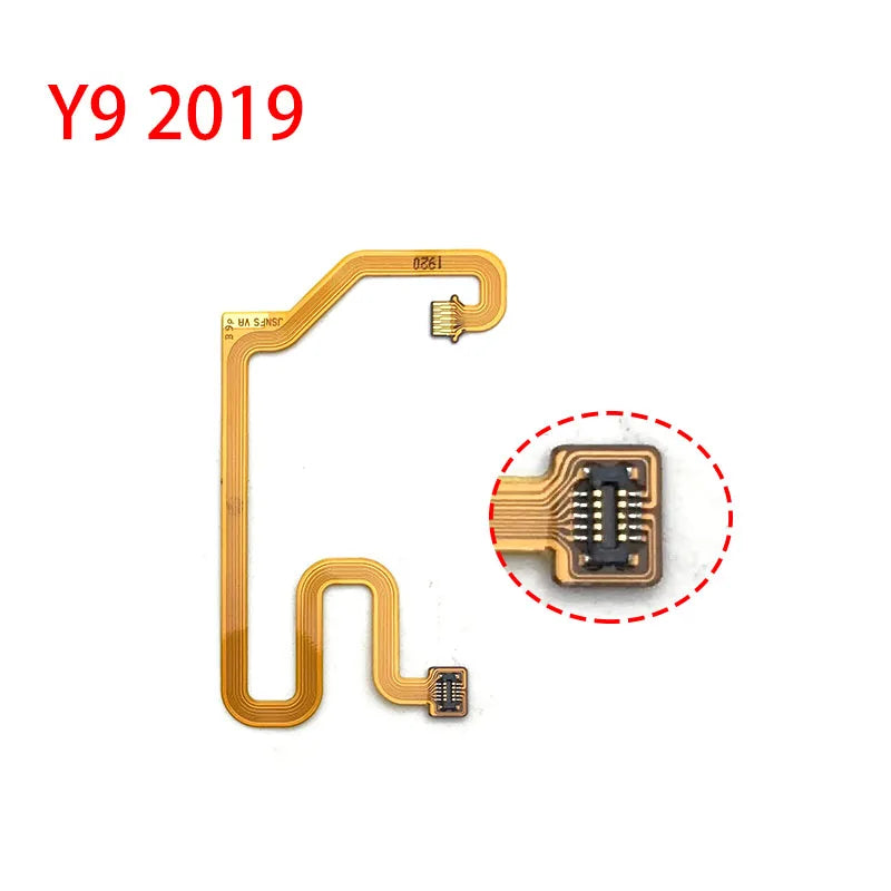 New Home Button Fingerprint Touch Id Sensor Connector Flex Cable For Huawei Y6P Y7P Y8s Y6 Y7 Y9 Prime 2017 2018 2019 2020 Huawei phone repair parts