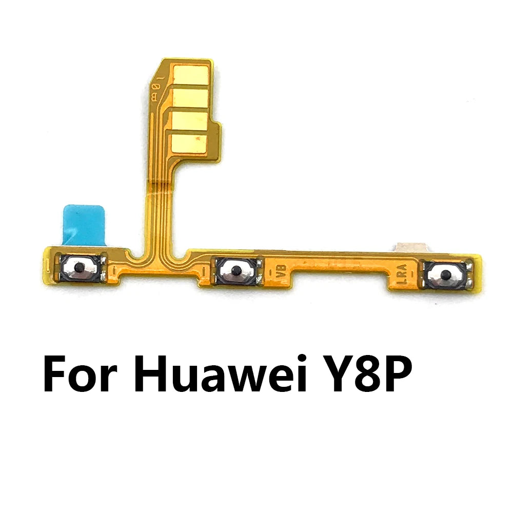 10Pcs, Power On Off Volume Side Button Key Flex Cable For Huawei Y6 Y7 Y9 Prime 2017 2018 2019 Y6s Y6P Y7A Y7P Y8S Y8P Y9S Y9A Huawei phone repair parts