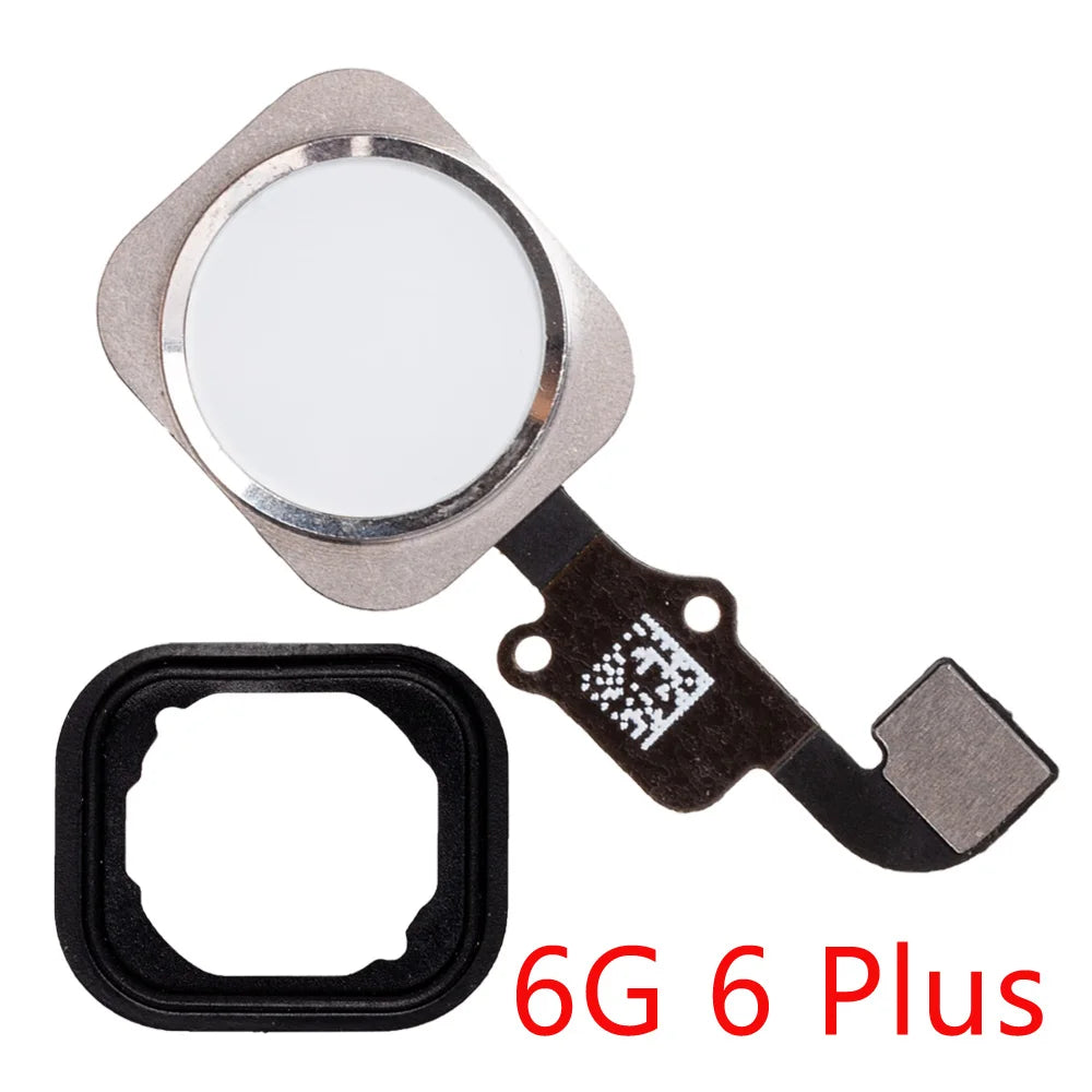 Home-Button Flex For iPhone 6 6s 5s SE Return Back Home Button With Flex Cable Rubber Sticker Repair Parts iPhone phone repair parts