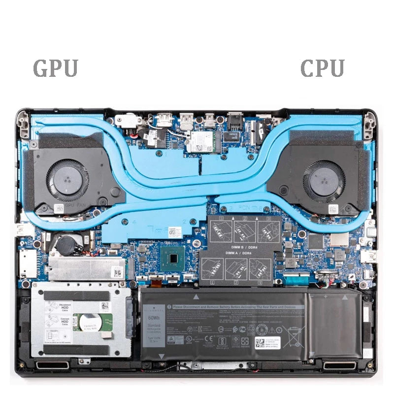 New Original CPU GPU Cooling Fan FOR DELL Inspiron G7 7590 G5 5590 P82F 5V 12V Dell laptop repair parts