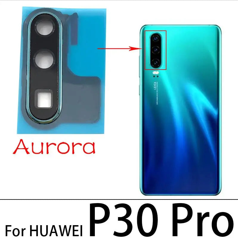 New Rear Camera Glass Lens Cover With Frame Holder For Huawei P30 / P30 Pro / P30 Lite Replacement Spare Parts Huawei phone repair parts