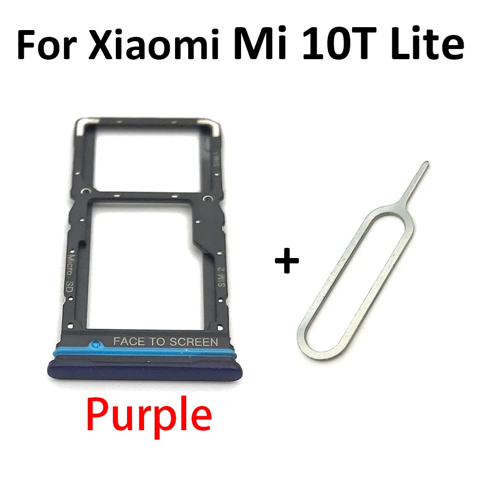 New For Xiaomi Redmi K20 K20 Pro For Xiaomi Mi 9T SIM Card Tray Slot Holder For Xiaomi Mi 10 Mi10 Pro 10T Lite Poco X3 Xiaomi  Xiao mi phone repair parts