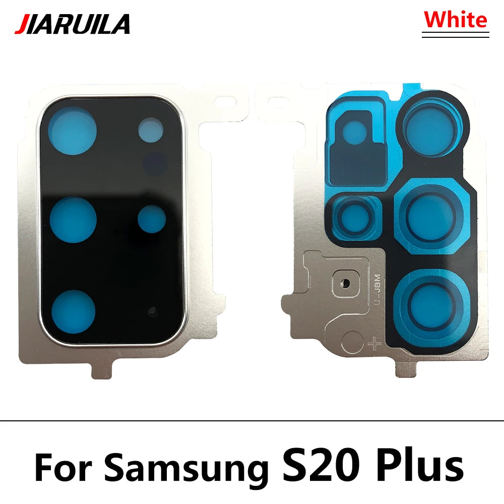 New Rear Camera Glass Lens Cover With Frame Holder with Sticker For Samsung  S20 Plus Ultra Replacement Parts Samsung phone repair parts