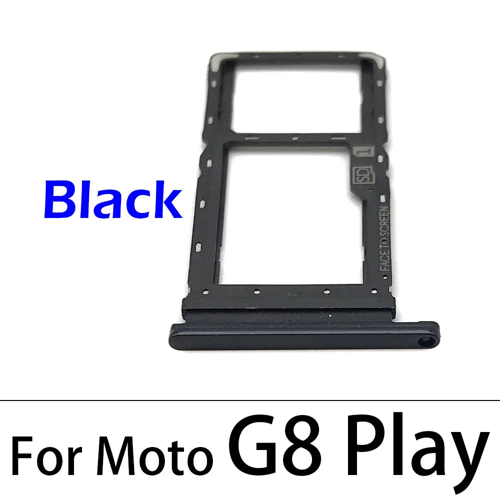 New SiM Tray For Motorola Moto G7 G8 G9 Play Plus Power Lite SIM Card Slot SD Card Tray Holder Adapter Motorola phone repair parts