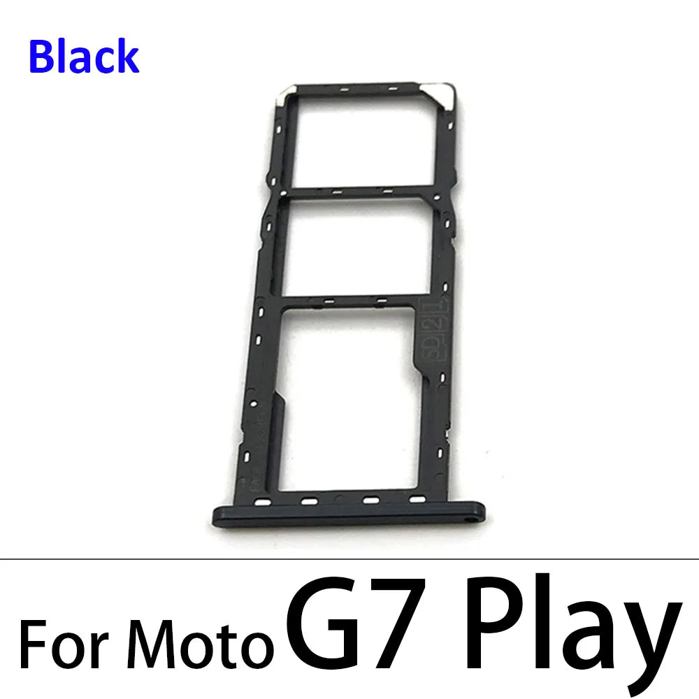 New SiM Tray For Motorola Moto G7 G8 G9 Play Plus Power Lite SIM Card Slot SD Card Tray Holder Adapter Motorola phone repair parts