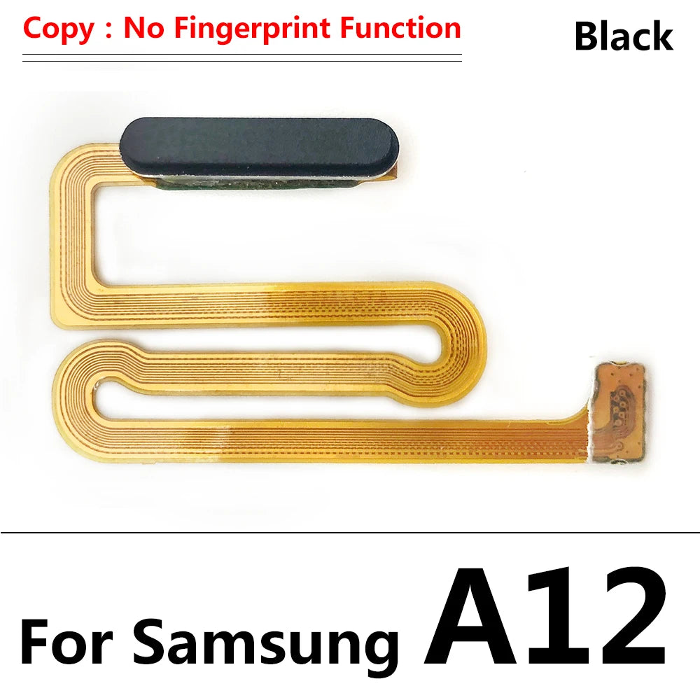 New For Samsung A12 A125 A125F Home Button Fingerprint Sensor Flex With Power Key Button Flex Cable Samsung phone repair parts