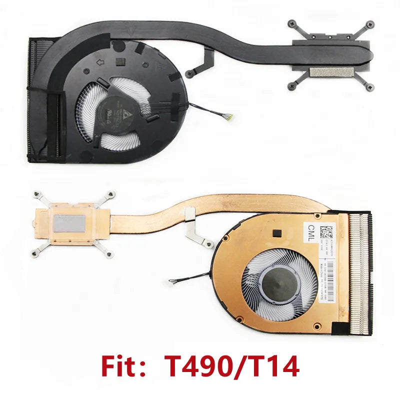 New Original For Laptop Lenovo ThinkPad T490 T14 Gen1 CPU Cooling Fan Heatsink Radiator UMA Cooler FRU PN:01YU190 5H40W36701/2/3 Lenovo laptop repair parts