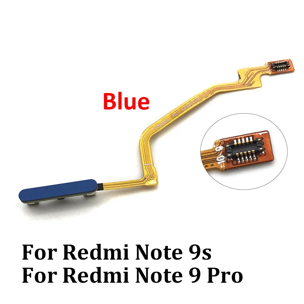 Fingerprint For Xiaomi Redmi Note 9 10 Pro 9s Poco X3 Pro M3 Home Button Fingerprint Menu Return Key Sensor Flex Cable Xiaomi  Xiao mi phone repair parts