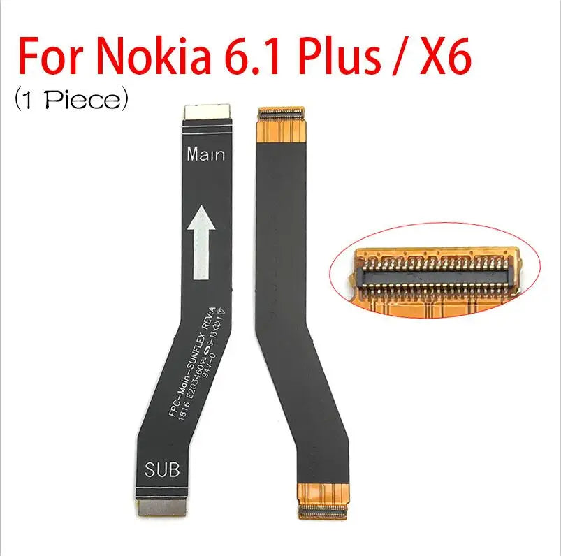 Main Board Motherboard Connector Board Flex Cable For Nokia 2 2.1 3 3.1 Plus 5 5.1 6 6.1 7 7.1 8 X5 X6 X7 Mainboard Nokia phone repair parts