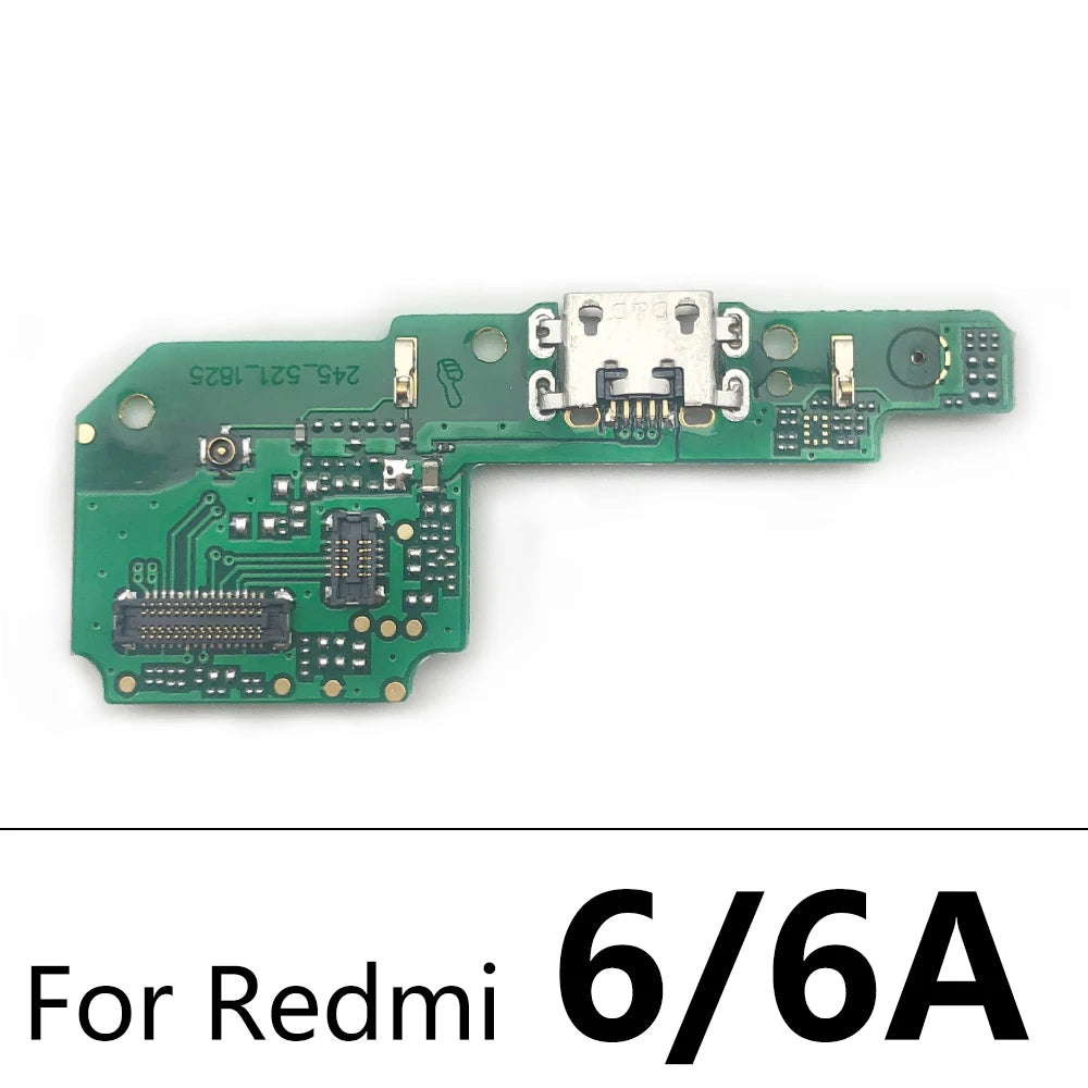 USB Charging Port Micro Dock Connector Board Flex Cable For Xiaomi Redmi 6 6A 7 7A 8 8A 9 9A 9C 10 10A 10C 12 12C 13C 4G 5G  Xiaomi  Xiao mi phone repair parts