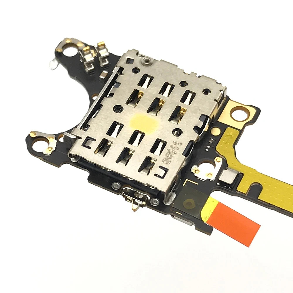 For Huawei P40 Pro SIM / SD Card Reader Holder Conecction Board With Microphone Flex Cable Huawei phone repair parts