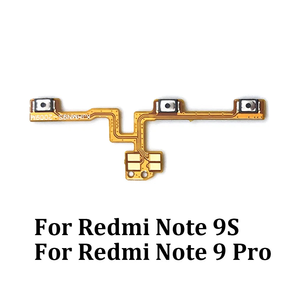 New Power Volume Side Key Button Flex Cable Ribbon For Xiaomi Redmi Note 9S 9 Pro Replacement Parts Xiaomi  Xiao mi phone repair parts