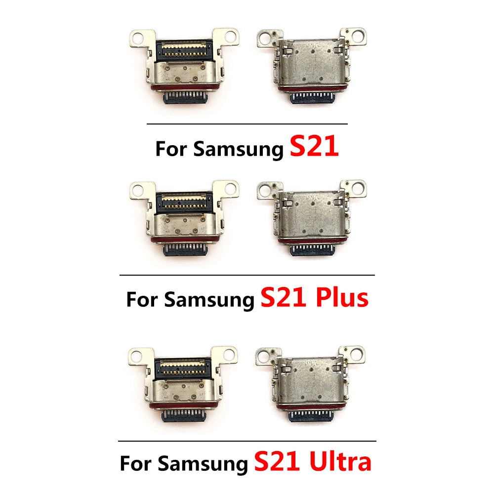 2Pcs, USB Connector Charging Port Jack Plug For Samsung S20 S10 S21 S22 S23 S24 S25 Plus Ultra S10e Samsung phone repair parts