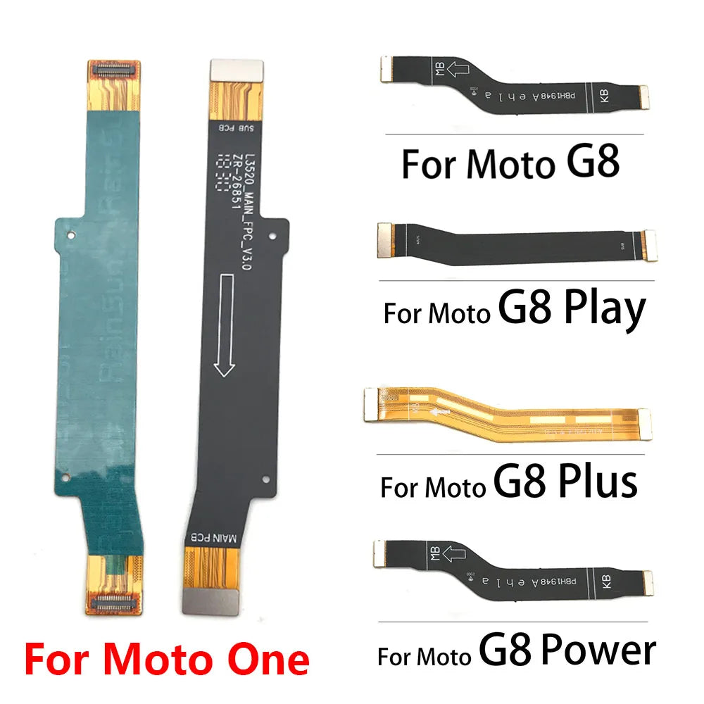 10pcs Main Board Mainboard Connect Flex Cable For Motorola Moto G8 G9 Plus Play Power One Hyper Macro Vision Fusion Plus Motorola phone repair parts