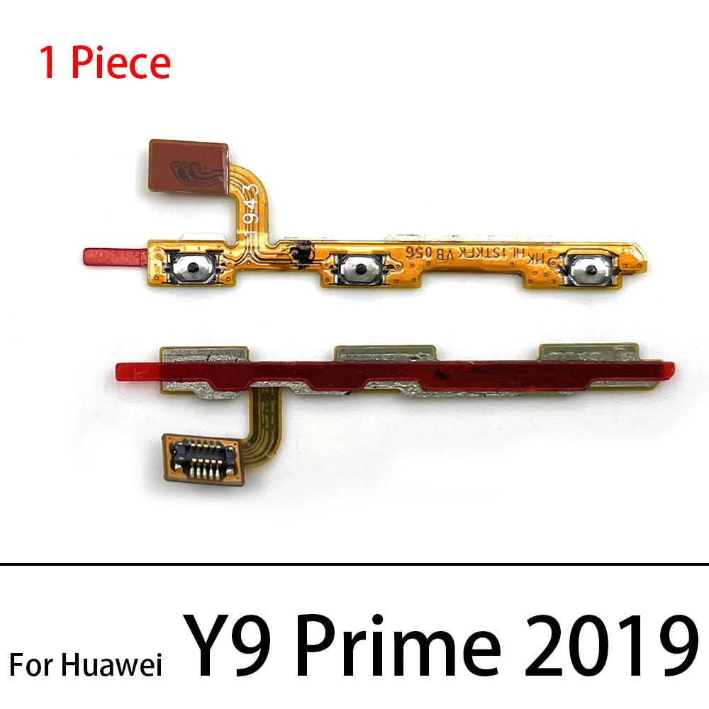 10Pcs, Power On Off Volume Side Button Key Flex Cable For Huawei Y6 Y7 Y9 Prime 2017 2018 2019 Y6s Y6P Y7A Y7P Y8S Y8P Y9S Y9A Huawei phone repair parts