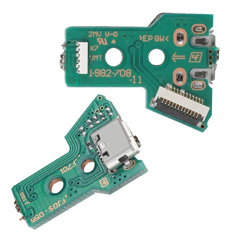 10 PCS PS4 USB Charge Port JDS-030/JDS-011 & 12 Pin, JDS-001 & 14 Pin, FJDS-055 & 12 Pin Connector Cable Replacement Game console repair parts