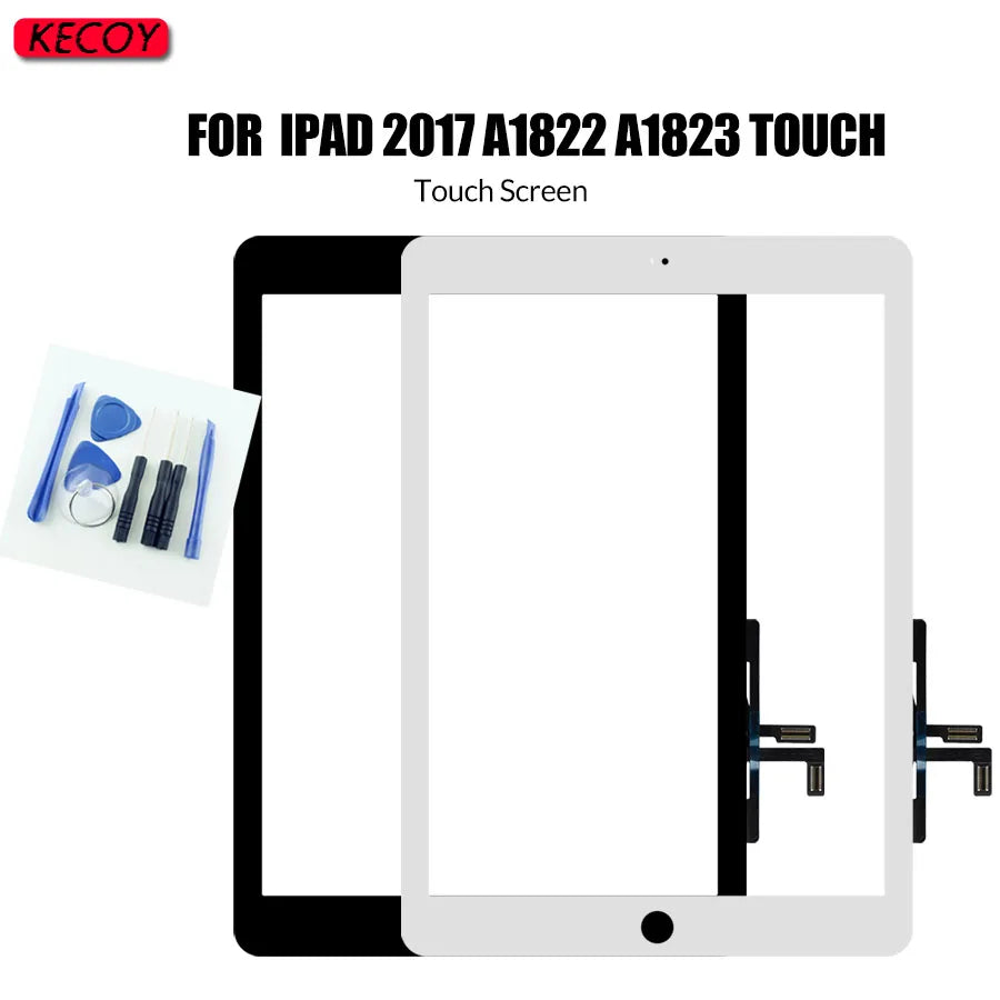 1Pcs Touchscreen 2017 A1822 A1823 For iPad 5 5th Generation Touch Screen Display Digitizer Sensor Front Glass Replacement +Tools  iPad repair parts